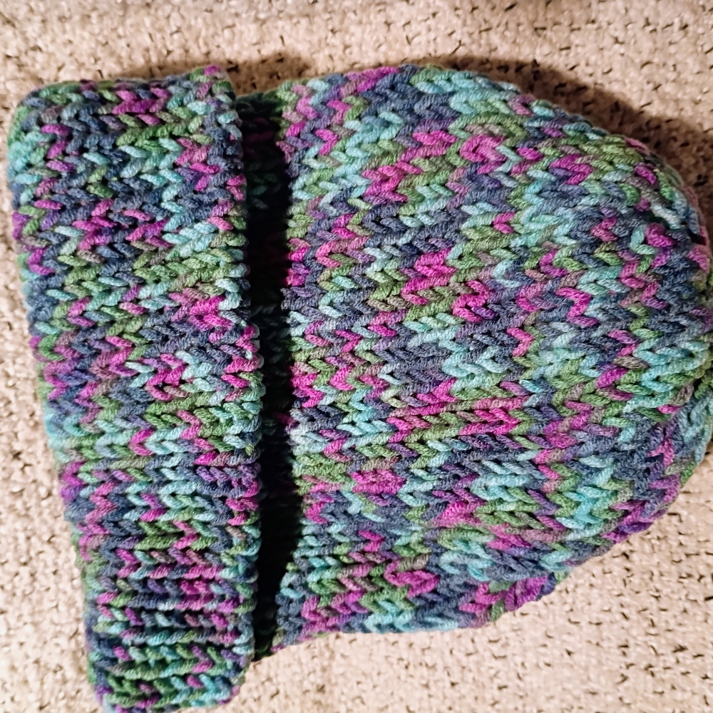 Colorful Knit Kids Hat